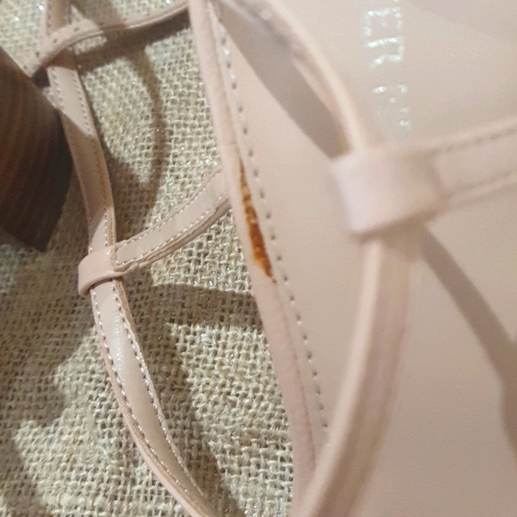 💟 HOST PICK💟FOREVER NEW NWT Size 7 / 38 Nude Strappy Heels with mid block heel - Picture 4 of 6